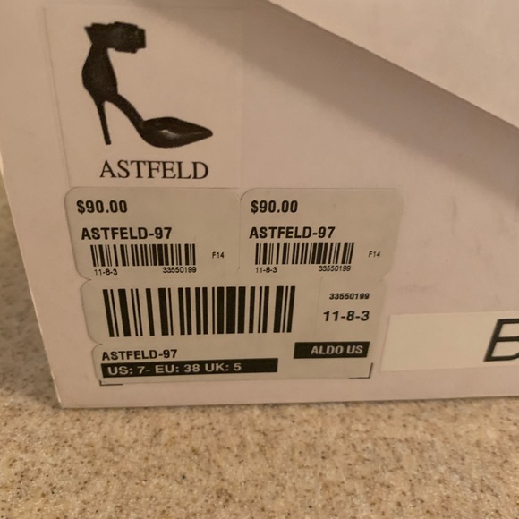 Aldo black ankle wrap NWB - Picture 4 of 4